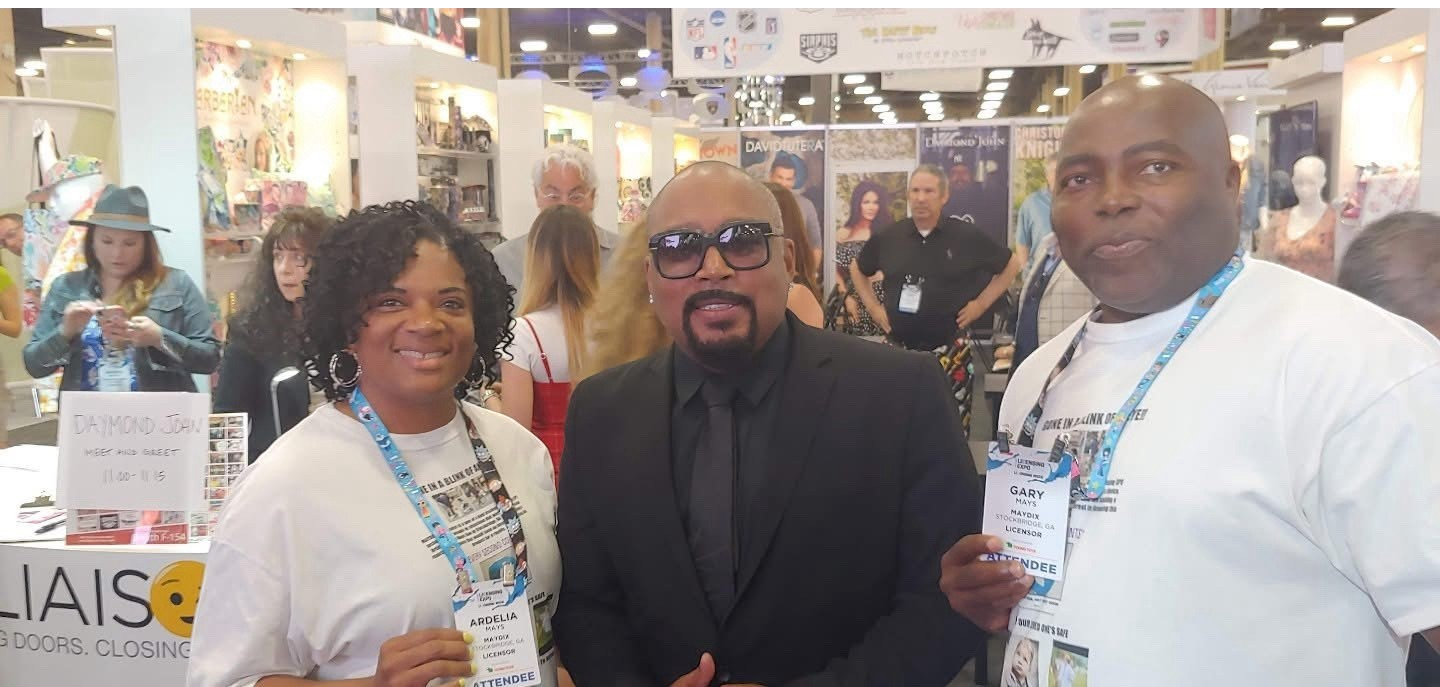 Ardelia Mays and Gary Mays of MAYDIX with Daymond John