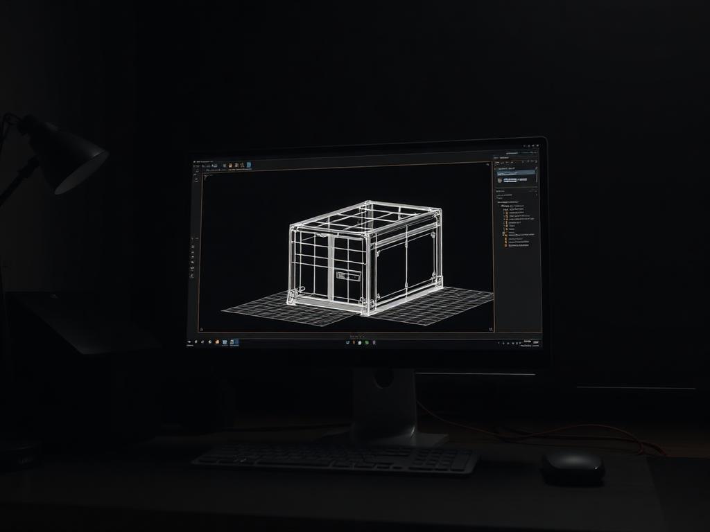 3D model of a product being built in CAD software