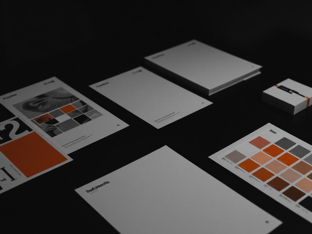 Brand identity and packaging design sheets