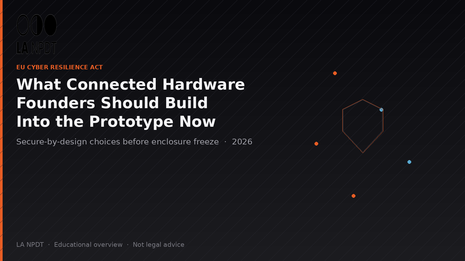 Connected hardware prototype on a lab bench (interim image while CRA soft-brand hero awaits static deploy)