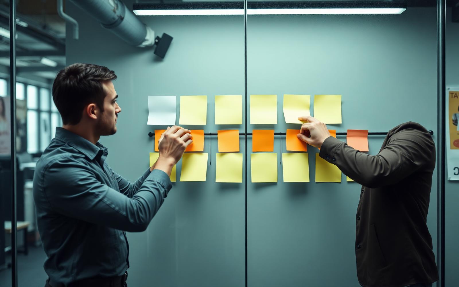 Marketing team mapping a product launch strategy