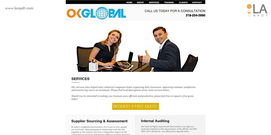 OK Global - QMS and Engineering Consulting - web design by LA NPDT