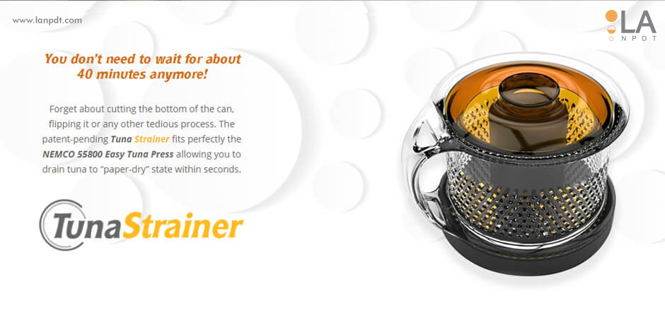 Can Strainer for Tuna Press - Website Design by LA NPDT