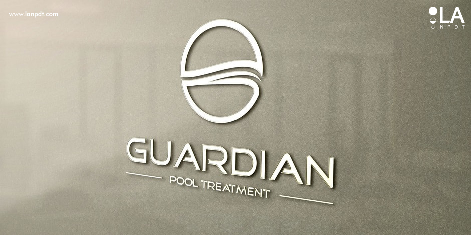 Guardian Pool Treatment Logo Sign designed by LA New Product Development Team