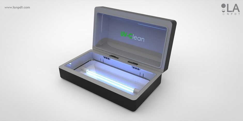UV-Clean - Sanitizing case for game and remote controllers. Designed by LA NPDT, Shreveport, Louisiana