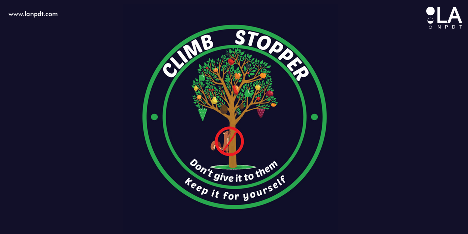 Logo design made for climb stopper by Shreveport based product development firm LA NPDT.