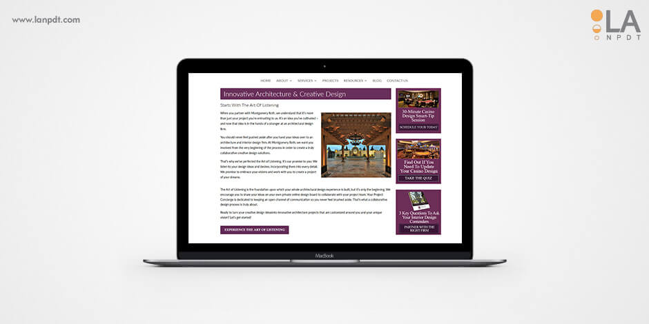 Montgomery Roth Website Migration, LA New Product Development Team