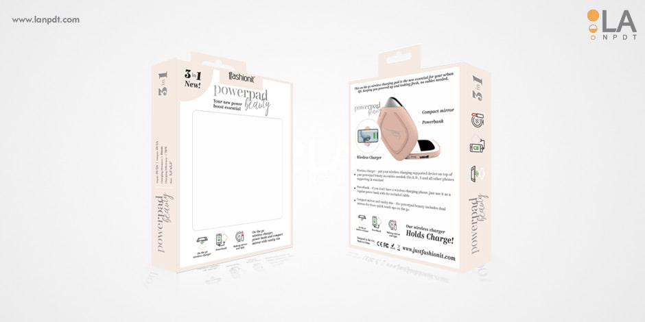 Fashionit® PowerPad Beauty, new product packaging, beauty product packaging, cute makeup packaging, LA NPDT