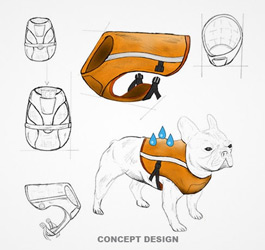 Kool Jack Cooling Dog Vest, Pet product design, Pet products, Pet Product, LA NPDT