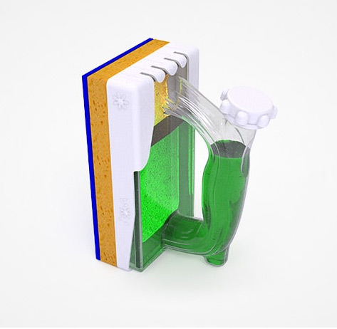 Zippie Sponge Scrubber, Aesthetic Prototype, Ergonomic Design, LA NPDT