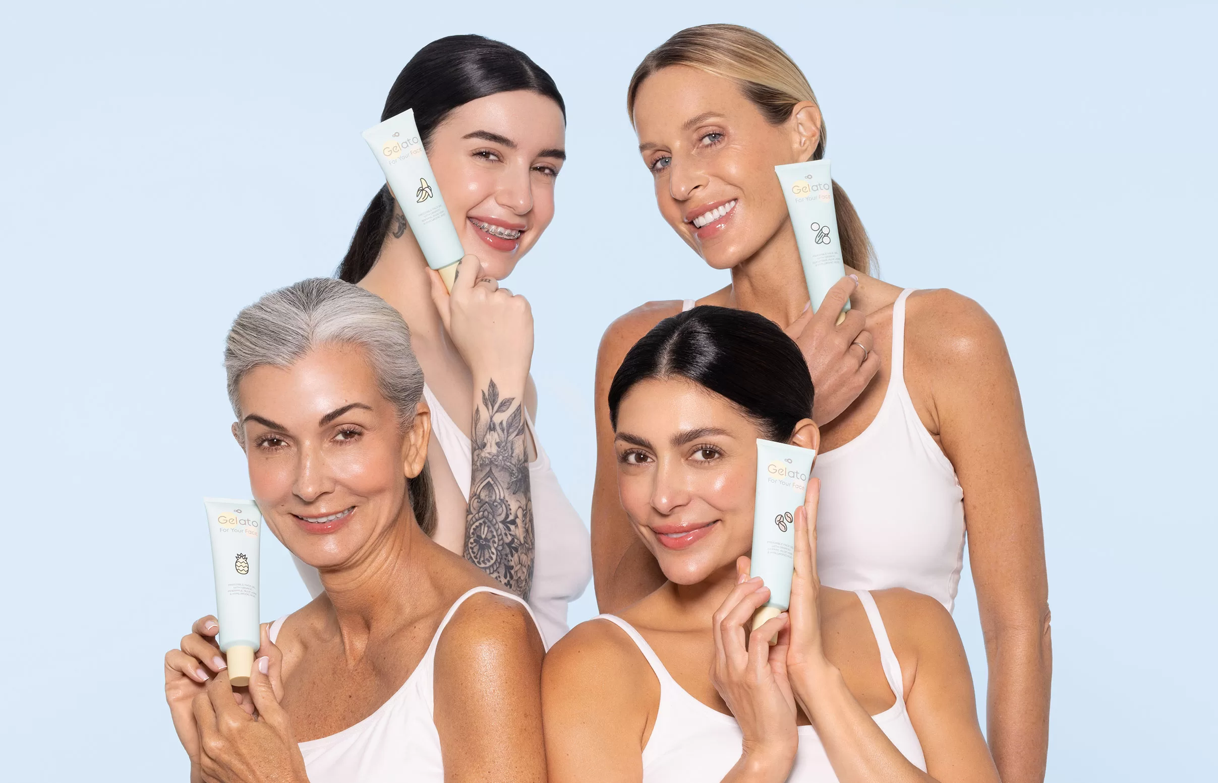 Gelato for Your Face , Innovative Cooling Skincare Kit , Natural Skincare Products , Face Cooling Gel , Cooling Face Mask , LA NPDT
