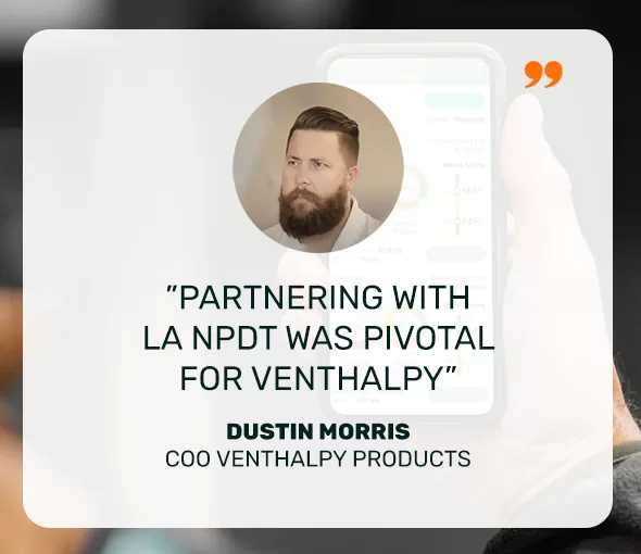 Venthalpy, IOT Development, Software Development, Dustin Morris, LA NPDT