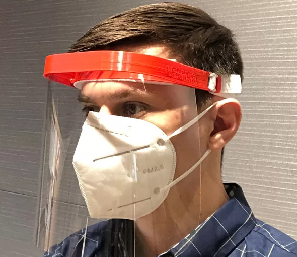 Up Shield, Face Shields For Medical Facilities, Product Design, Packaging, Turnkey, LA NPDT