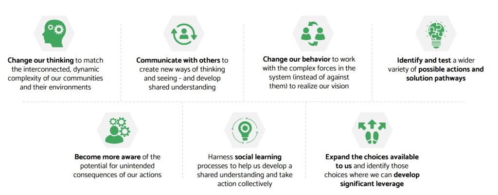 What systems thinking allows