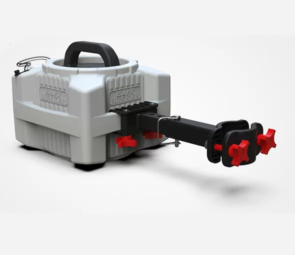 Bait Bunker CAD services portfolio: Outdoor product CAD assembly and renderings