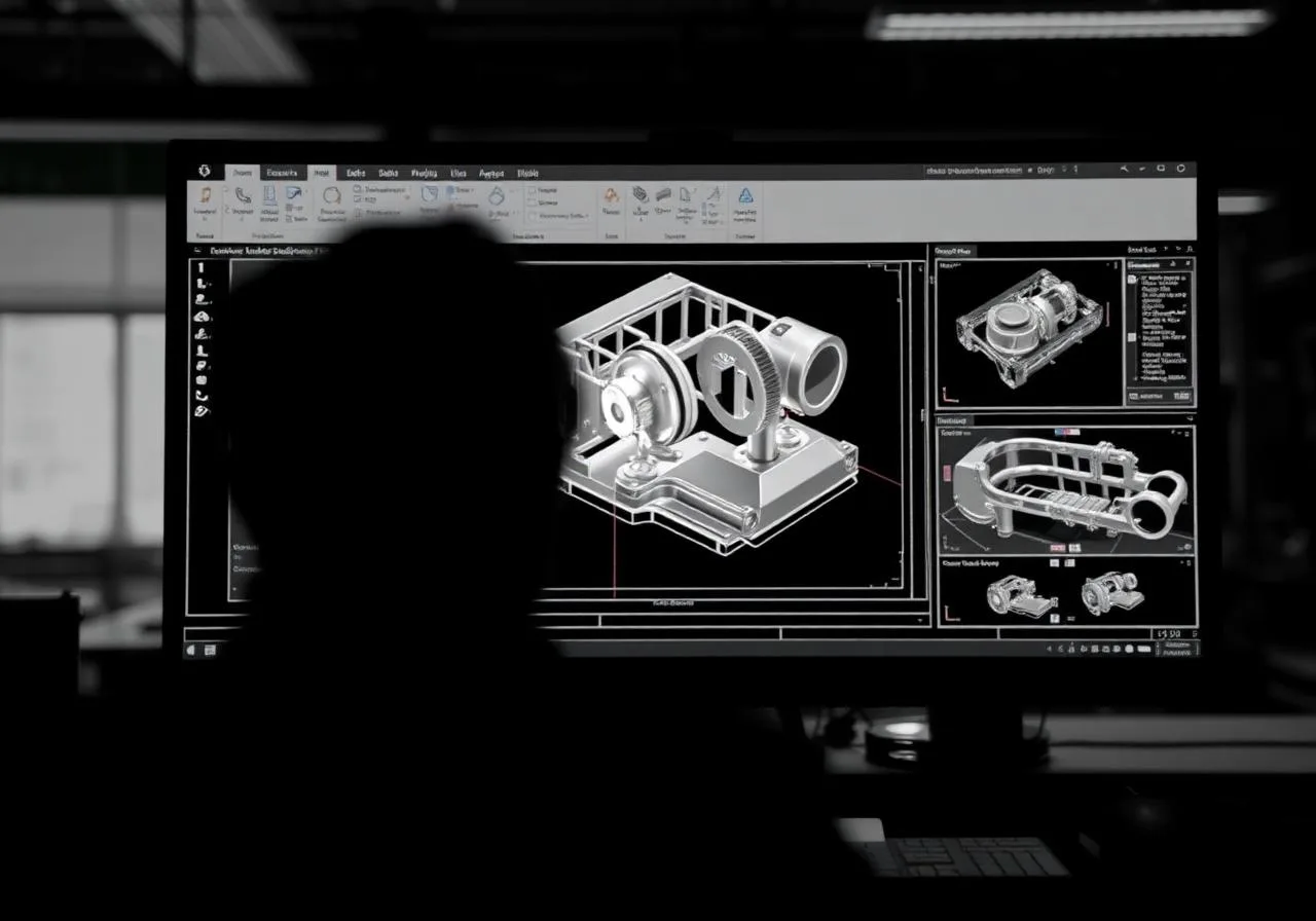 Engineer reviewing a low volume production ramp plan on a workshop monitor