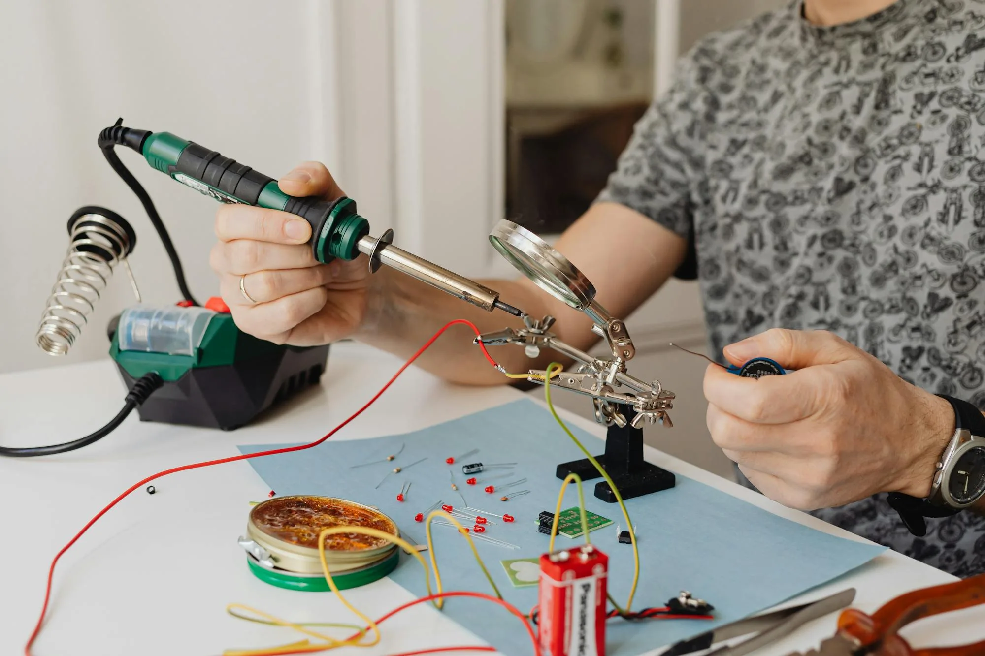 Top-down view of electronic product development artifacts